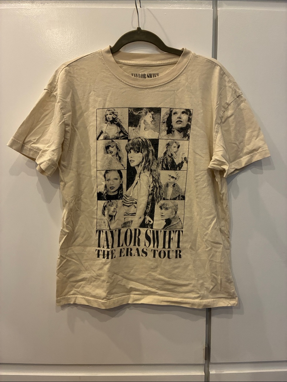 Taylor Swift Cream Graphic The Eras Tour Tee - Black Print